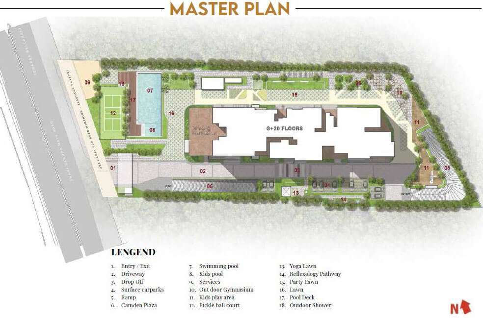 Prestige Camden Gardens Master Plan